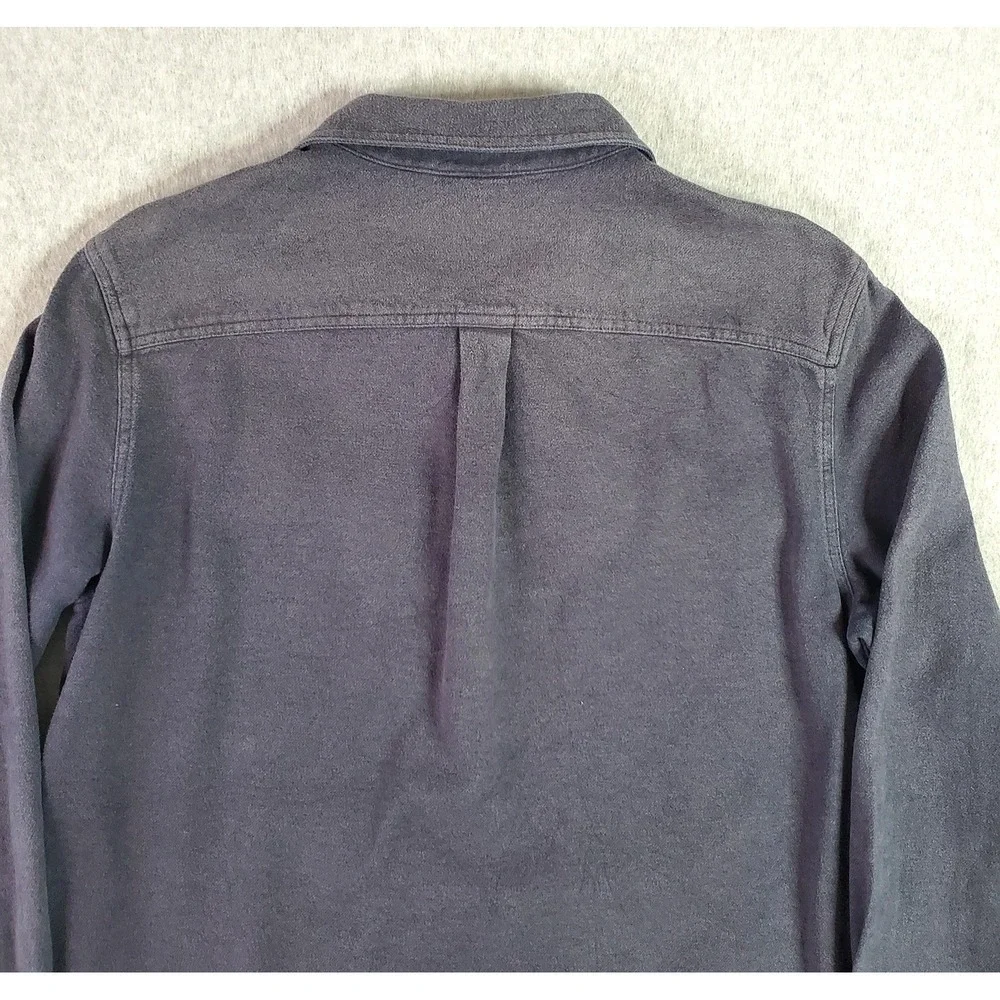 The North Face Shirt Jacket Mens Large Gray Heavy Flannel Long Sleeve NF0A7RCI